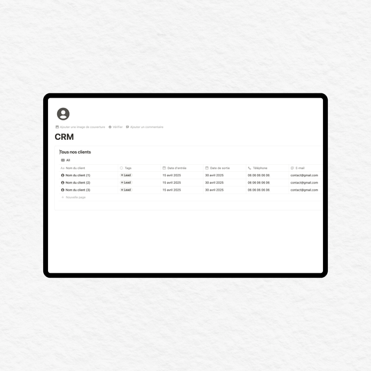 Template - CRM